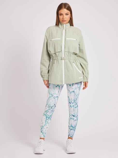 Guess Coupe-vent Vert Poches Avant