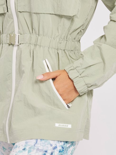 Guess Coupe-vent Vert Poches Avant
