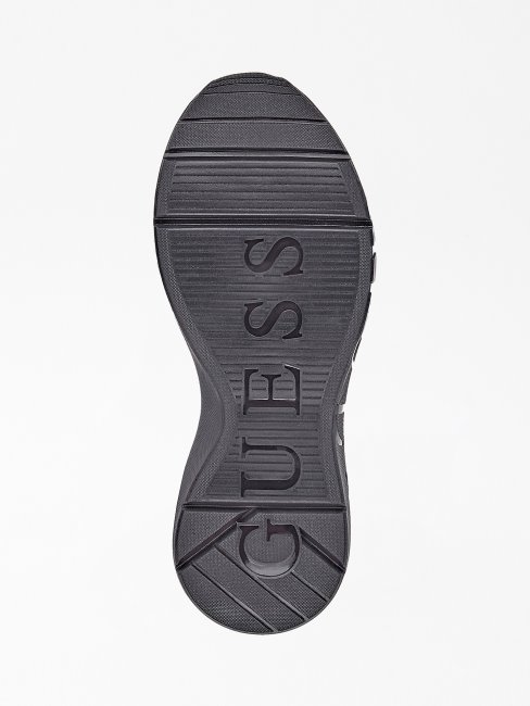 Chaussures De Course à Empiècement En Daim Kinlee Noir Guess