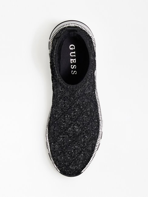 Paniers Montantes Zyla En Maille Guess Noir