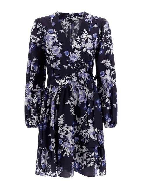 Robe Bleu Multi Marciano Imprimé Sur L'ensemble Guess