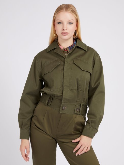 Veste Brodée Dos Vert Guess