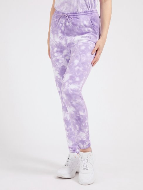 Guess Pantalon De Jogging Tie-dye Violet