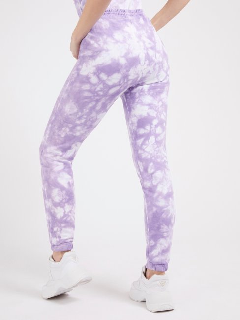 Guess Pantalon De Jogging Tie-dye Violet