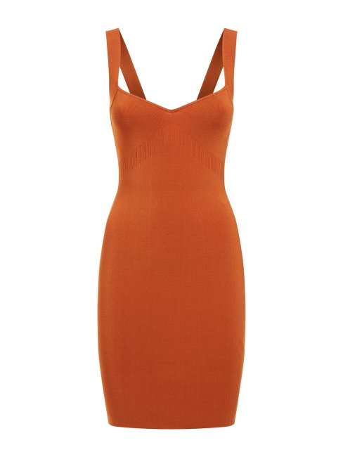 Robe Pull Moulante Orange Guess