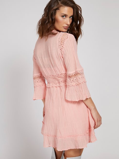 Peignoir Guess Rose Détail Macramé