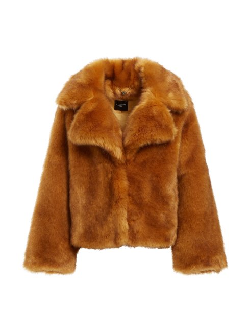 Veste En Fausse Fourrure Marciano Beige Guess