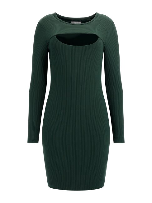 Robe Pull Ajourée Guess Vert