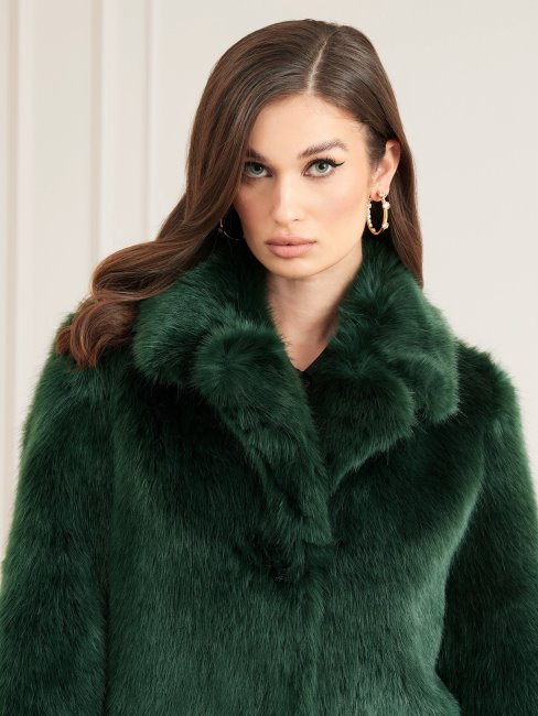 Manteau En Fausse Fourrure Guess Marciano Vert