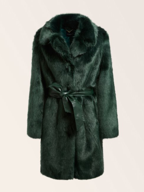 Manteau En Fausse Fourrure Guess Marciano Vert