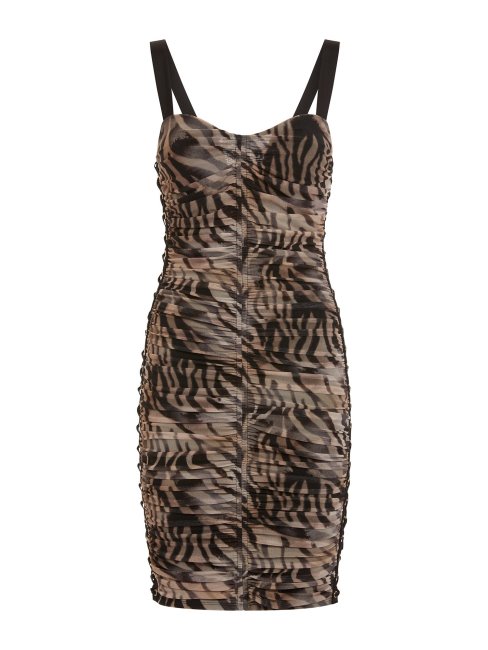 Robe Drapée Marciano Noir Multi Guess