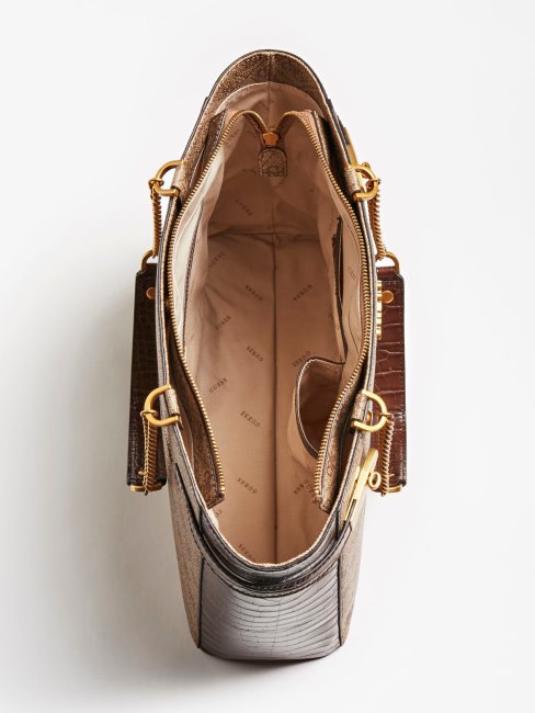 Cabas Zadie 4g Logo Guess Marron