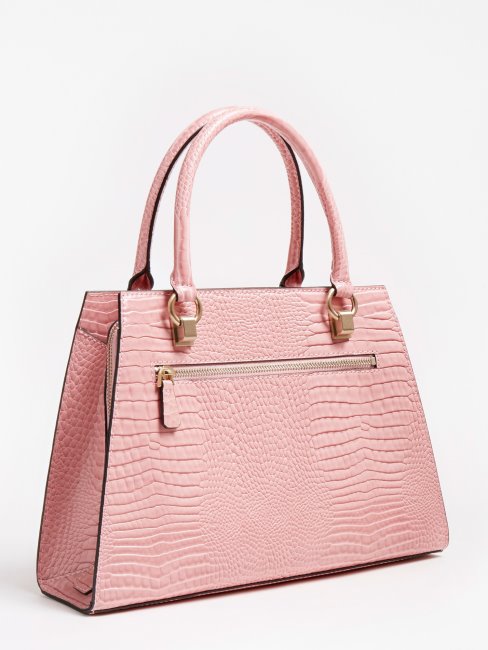 Sac à Main Guess Rose Imprimé Croco Stephi