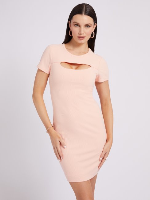 Robe Rose à Découpes Guess