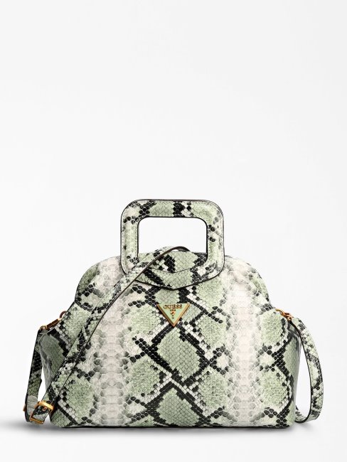 Sac à Main Imprimé Python Multi Errin Vert Guess