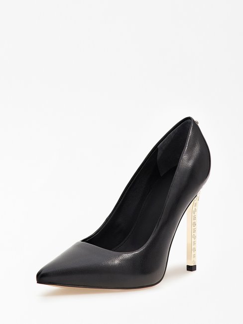 Escarpins Amato En Véritable Cuir Guess Noir