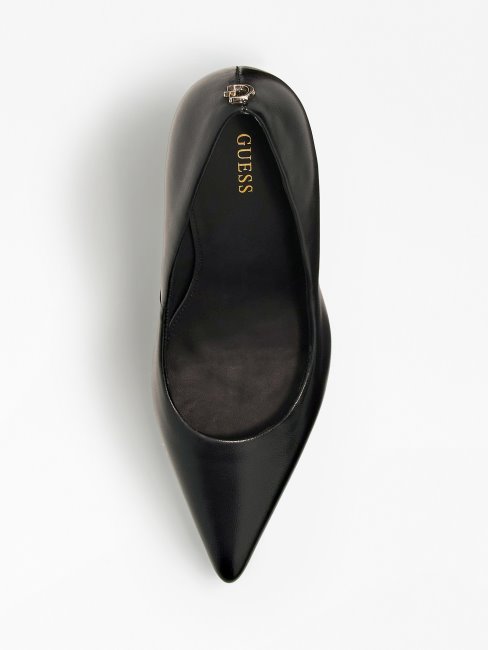 Escarpins Amato En Véritable Cuir Guess Noir
