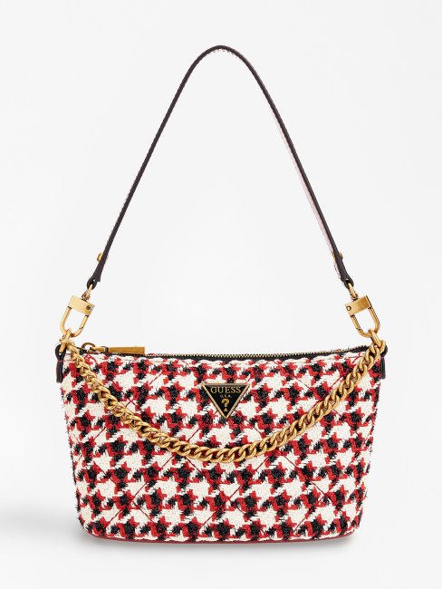 Mini Sac Seau Cessily En Tweed Noir Guess
