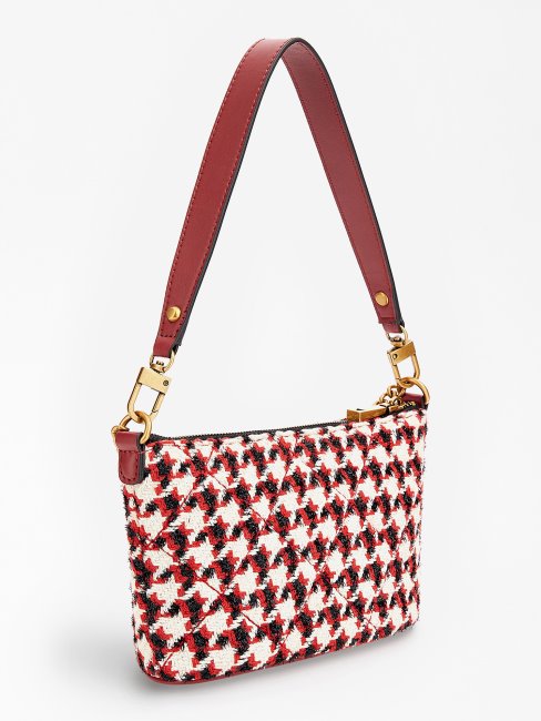 Mini Sac Seau Cessily En Tweed Noir Guess