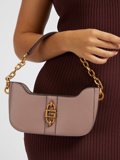 Guess Square G Luxe Mini Sac à Bandoulière Rose