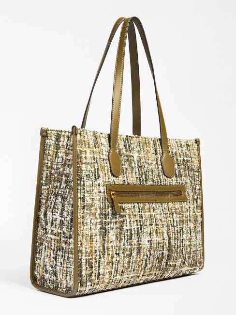 Guess Silvana Tweed Shopper Vert