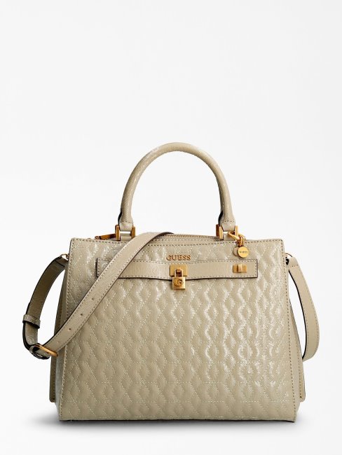 Sac à Main Isidora G Shine Vert Logo Guess