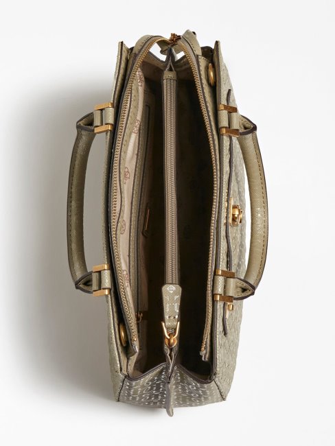 Sac à Main Isidora G Shine Vert Logo Guess