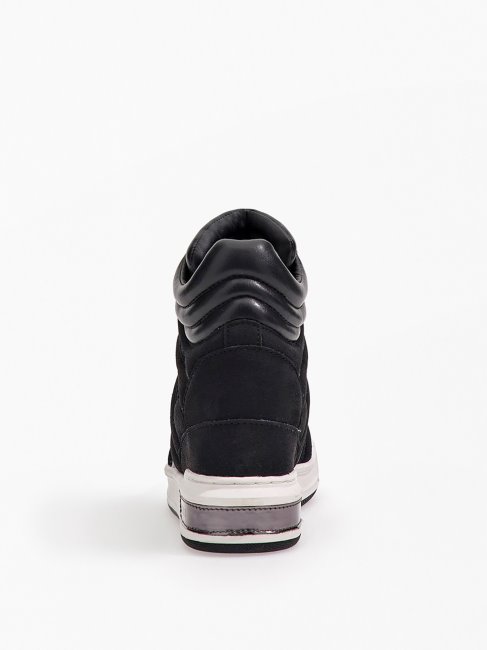 Paniers Compensées Lisa Noires Guess