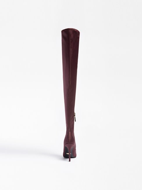 Bottes Hautes Marciano En Daim Beige Guess