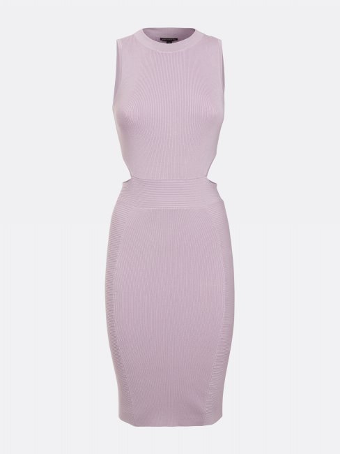 Robe Côtelée à Découpes Guess Lilas