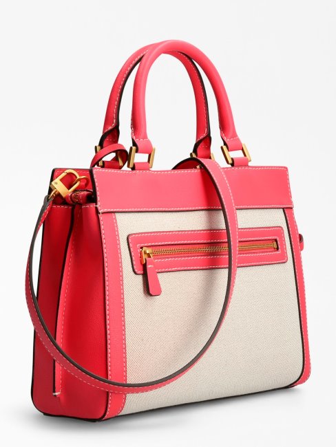 Katey Logo Charm Sac à Main Guess Fuchsia