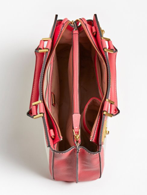 Katey Logo Charm Sac à Main Guess Fuchsia