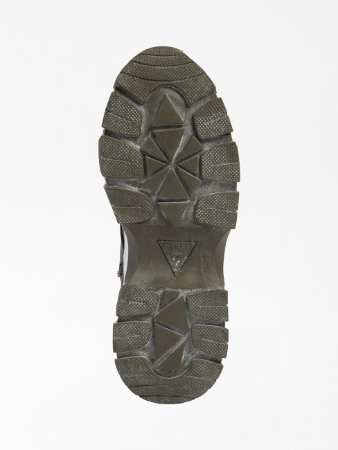 Guess Vert Boucle Bikerz Chaussures De Course Montantes