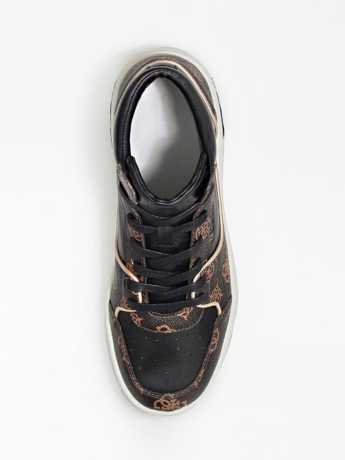 Baskets Montantes à Logo Tullia Marron Guess