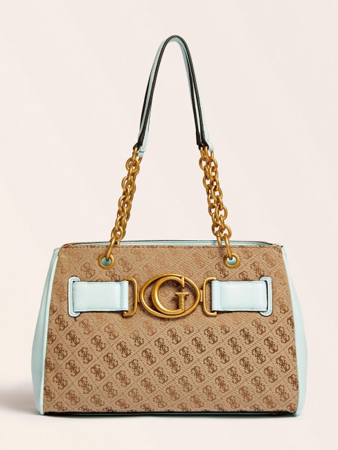 Sac à Bandoulière Guess Bleu Clair Avec Logo Aviana 4g