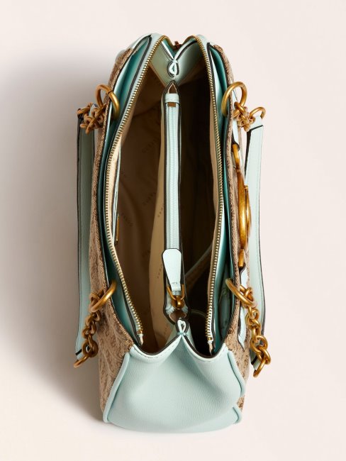 Sac à Bandoulière Guess Bleu Clair Avec Logo Aviana 4g