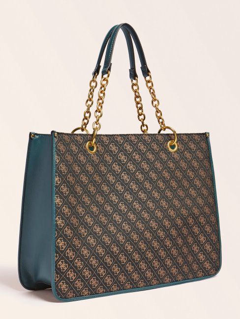 Guess Aileen 4g Logo Shopper Bleu