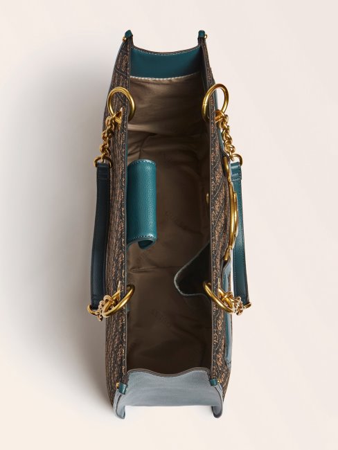 Guess Aileen 4g Logo Shopper Bleu