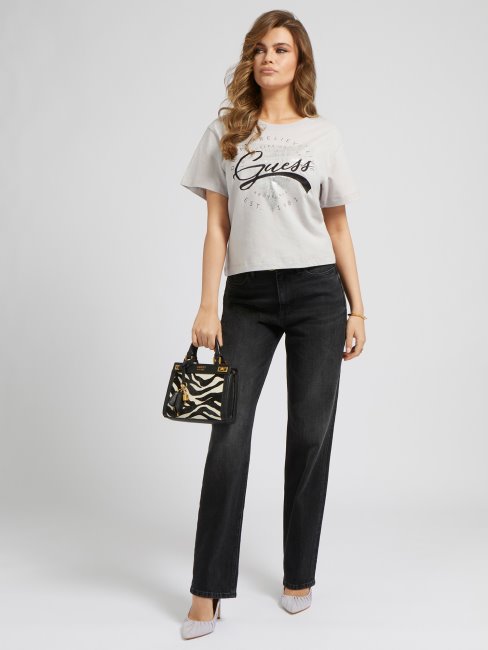 Pantalon Denim Coupé Relax Guess Noir