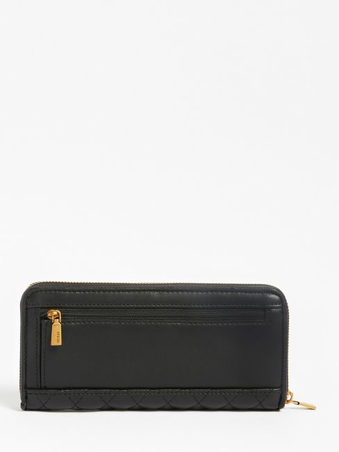 Portefeuille Guess Noir Matelassé Maxi Maila