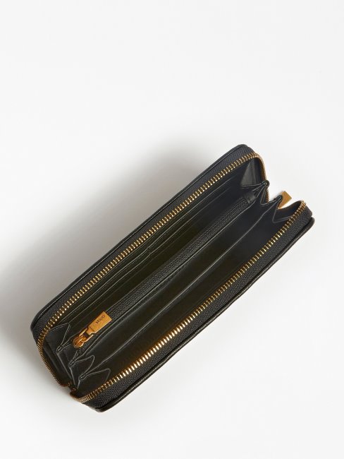 Portefeuille Guess Noir Matelassé Maxi Maila