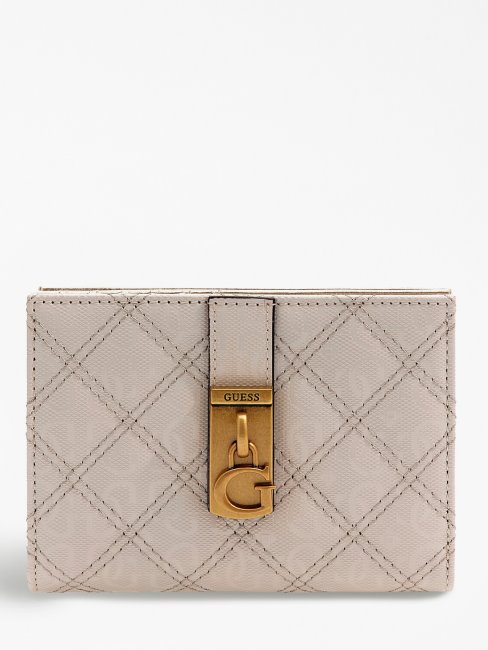 Portefeuille Gaia 4g Logo Guess Blanc