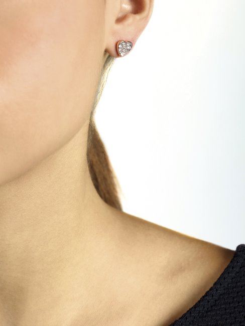 Boucles D'oreilles G Shine En Or Rose