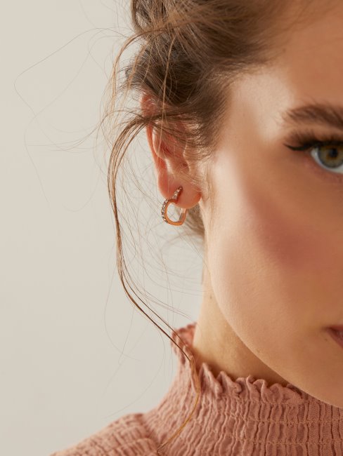 Boucles D'oreilles Coeur à Coeur