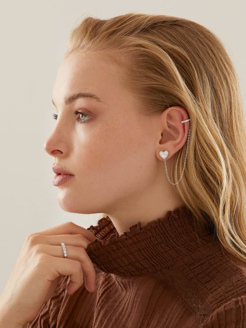 Boucles D'oreilles En Argent Deviner