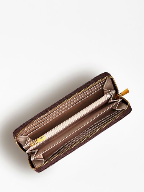 Amantea Maxi Portefeuille Marron Guess