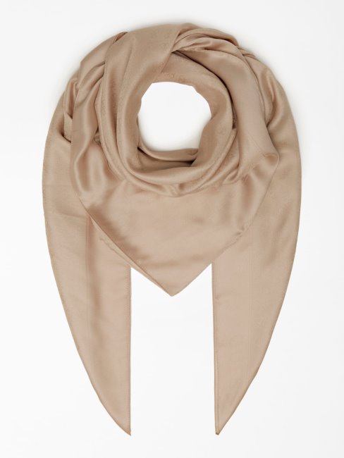 Guess Beige Rossana 4g Logo Kefiah