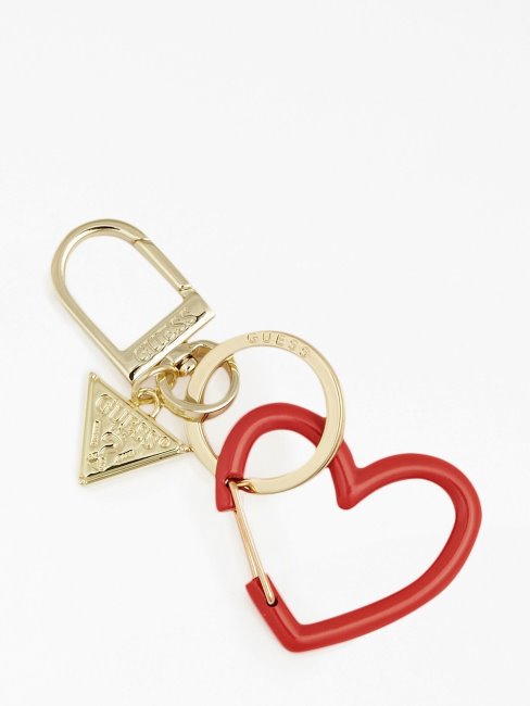 Porte-clés Coeur Et Triangle Rouge Guess