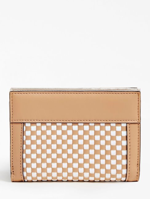 Portefeuille Tissé Guess Katey Multi Beige