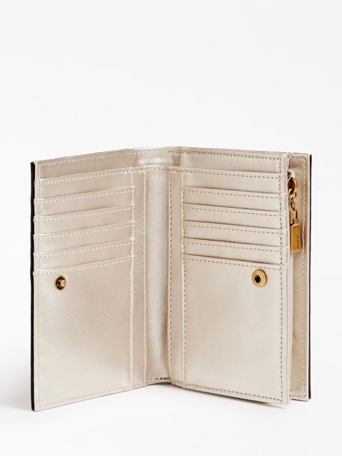 Portefeuille Tissé Guess Katey Multi Beige